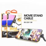 Καλώδιο Στήριξης USB Κινητού για Ταινίες MOXOM 2.4A - Movie Cable Stand