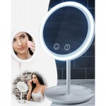 Στρογγυλός LED Καθρέφτης Ανεμιστήρας για Μακιγιάζ με Μεγένθυνση 5X - Mirror with Fan and Light