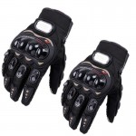 Γάντια Αναβάτη Μηχανής , Μοτοσυκλέτας με Προστασία στις Αρθρώσεις - Σετ 2 Τεμαχίων Μαύρο