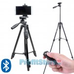 Μεγάλο Τρίποδο / Βάση Κινητού & Φωτογραφικής Μηχανής 125cm με Ασύρματο Bluetooth Χειριστήριο Remote Shutter για Φωτογραφίες Selfies
