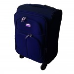 Βαλίτσα Καμπίνας Μαλακή με 4 Ροδάκια, Τηλεσκοπική Λαβή & Κλείδωμα Ασφαλείας - Cabin Size s50 ORMI Blue OEM