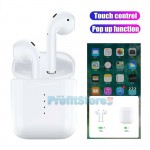 Ασύρματα Ακουστικά Αφής Bluetooth 5.0 με Αυτόματη Σύνδεση Pop-up στο Κινητό, Ασύρματη Φόρτιση, Μικρόφωνο - Handsfree Earphones χωρίς Καλώδιο