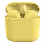 Ασύρματα Ακουστικά Αφής - inPods 12 Bluetooth Earphones With Charging Box με Αυτόματη Σύνδεση Pop-up στο Κινητό - Κίτρινα Macaron