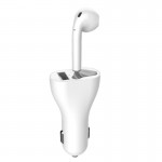 Βάση Φόρτισης USB Car Bluetooth με Ασύρματο Ακουστικό 2 σε 1