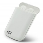 Ασύρματα Ακουστικά A5-TWS Touch Bluetooth White - Θήκη Φόρτισης & Powerbank 3600mAh