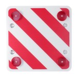 Αφρώδης Αντανακλαστική Τετράγωνη Πινακίδα για Φορτηγά με 4 Βεντούζες για Σήμανση Κινδύνου και Προσοχής Maxeed 60x60 cm