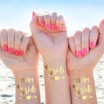 Προσωρινά Χρυσά Τατουάζ Σώματος για Bachelorette Party - Team Bride