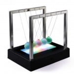 Εκκρεμές του Νεύτωνα 15x15x10cm με Φωτιζόμενες Μπάλες Ισορροπίας - Light Up Newton s Cradle
