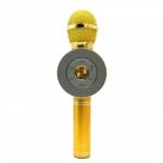 Ασύρματο Bluetooth Mικρόφωνο KARAOKE Hχείο Mp3 Player WSTER - Disco Light Microphone GOLD