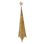 Εντυπωσιακό Χρυσό Χριστουγεννιάτικο Δέντρο Πυραμίδα LED 210εκ. Pyramid Led Christmas Tree