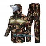 Σετ Αδιάβροχο - Αντιανεμικό Μπουφάν & Παντελόνι - Φόρμα με Αντανακλαστικό 4XL Camouflage Παραλλαγής