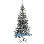 Χριστουγεννιάτικο Δέντρο Χιονισμένο με Μεταλλική Βάση 160cm - Διακοσμητικό Έλατο Christmas Tree with Snow