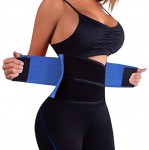Ελαστική Ζώνη Μέσης Shapers Power Belt για Σύσφιξη & Τοπικό Αδυνάτισμα - Body Shaper Belly Trainer Μπλε