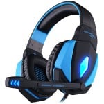 Στερεοφωνικά Ακουστικά KOTION EACH USB Gaming Headset Μαύρο με Μπλε Λεπτομέρειες