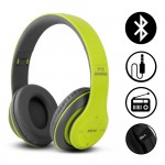 Ασύρματα & Ενσύρματα On-Ear Αναδιπλούμενα Ακουστικά Bluetooth, Aux, Handsfree - Wireless Headphones Πράσινο