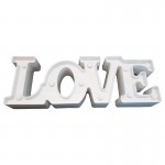 Διακοσμητικό  Επιτραπέζιο Φωτιστικό LED Love Λευκό