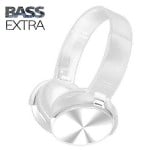 Ασύρματα On-Ear Super Bass Ακουστικά Bluetooth με Aux, SD/TF, FM Radio - Wireless Stereo Headphones Λευκό 450BT ΟΕΜ