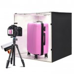 Αναδιπλούμενο Στούντιο Φωτογράφισης 80x80cm με Ενσωματωμένο Φωτισμό LED 80W 5500K - Photo Box Studio