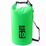 Αδιάβροχος Αεροστεγής Σάκος / Τσάντα 10L με Λουρί Ώμου που Επιπλέει στο Νερό Ocean Pack , Ανοικτό Πράσινο
