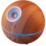 Υγραντήρας Υπερήχων με RGB LED Φωτισμό & Χρονοδιακόπτη 120ml - Συσκευή Αρωματοθεραπείας - Aroma Diffuser Χρώμα Φυσικό Ξύλου