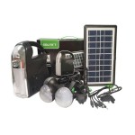 Ηλιακό Σύστημα Τριπλού Φωτισμού & Φόρτισης, Μπαταρία, Φακό & 3 Λάμπες GDLITE 7