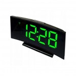 Ψηφιακό Ρολόι , Ξυπνητήρι Καθρέπτης με LED Οθόνη & Πράσινα Ψηφία, Επιτραπέζιο Μαύρο DS-3621L