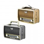 Ρετρό Επαναφορτιζόμενο Φορητό Ραδιόφωνο Bluetooth Wireless και MP3 Player - Multimedia Radio Player - Διατίθεται σε 2 Χρώματα