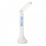 Επιτραπέζιο Επαναφορτιζόμενο Φωτιστικό Γραφείου Led με Ρολόι - Ξυπνητήρι - Ημερολόγιο 4w