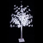 Εντυπωσιακό Διακοσμητικό Λευκό Φωτιζόμενο Δέντρο 160cm - Προσαρμοζόμενα Κλαδιά & LED Φωτισμός