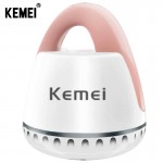 Επαναφορτιζόμενος, Φορητός Αποχνουδωτής Παλάμης της Kemei, με Δύο Κεφαλές, USB Καλώδιο Φόρτισης Lint Remover RF-1805