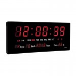 Ψηφιακό Ρολόι Τοίχου - Πινακίδα LED με Θερμόμετρο & Ημερολόγιο JH3615