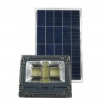 Αδιάβροχος Επαναφορτιζόμενος Ηλιακός Προβολέας Αλουμινίου 800W 381 LED με Τηλεχειρισμό & Χρονοδιακόπτη