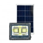 Αδιάβροχος Επαναφορτιζόμενος Ηλιακός Προβολέας Αλουμινίου 300W 381 LED με Τηλεχειρισμό & Χρονοδιακόπτη