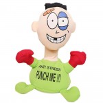 Κούκλα κατά του Άγχους που Ουρλιάζει με Βεντούζες και Μπαταρίες - Electric Punch Me Anti Stress Doll 20x11.5cm Πράσινη
