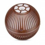 Υγραντήρας Υπερήχων & Αρωματοθεραπείας με LED Φωτισμό και Διακόπτη Αφής - Ultrasonic Aroma Diffuser Humidifier Καφέ Σκούρο