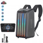 Μεγάλο Φορητό Ηχείο με Μικρόφωνο Καραόκε 30 W με Τιράντες Πλάτης, RGB Εφέ Equalizer, Bluetooth, FM Radio, USB, Κάρτα Μνήμης, Τηλεχειριστήριο, NDR-Q69