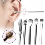 Ασφαλές Σετ Εργαλεία Καθαρισμού Αυτιών με Θήκη Μεταφοράς - Glamza® 6pc Ear Wax Removal Kit