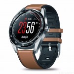 Αδιάβροχο Smartwatch με Οθόνη Αφής - Zeblaze NEO 1.3inch Full-round Touch Screen Blood Pressure Heart Rate Monitor Brown