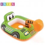 Βρεφικό - Παιδικό Φουσκωτό Σωσίβιο Αμάξι - Intex Green Car Baby Floating Seat 86x58cm