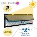 Αδιάβροχο Ηλιακό Solar Ευρυγώνιο Φωτιστικό - Προβολέας 1200LM Τοίχου 180ᵒ LED με Ανιχνευτή Κίνησης, Αισθητήρα / Φωτοκύτταρο & 3 Λειτουργίες Φωτισμού