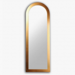Καθρέπτης Τοίχου με Χρυσό Πλαστικό Πλαίσιο 107x37cm