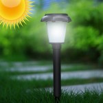 Αδιάβροχο Χωνευτό Ηλιακό Φαναράκι Κήπου - Δάδα Φωτιστικό 30W Λευκού Ψυχρού LED με Ανιχνευτή Κίνησης Μαύρο