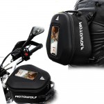 Αδιάβροχη Τσάντα Ρεζερβουάρ & Σακίδιο Πλάτης 6ltr Μηχανής με Θέση για Κινητό Τηλέφωνο Motowolf Μαύρο - Tank Bag