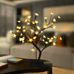 Διακοσμητικό Φωτιζόμενο Δέντρο 70εκ - Προσαρμοζόμενα Κλαδιά & 48 Led Θερμό Κίτρινο Φωτισμό