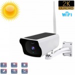 Ηλιακή Ασύρματη Επιτοίχια Αδιάβροχη IP WiFi Κάμερα FHD 1080p 2MP με App Εφαρμογή Παρακολούθησης, Νυχτερινή Λήψη, Ανιχνευτή Κίνησης, Μικρόφωνο & Ηχείο