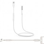 Καλώδιο Αντάπτορας Lightning σε 3.5mm AUX Audio Adapter Cable 1m - Λευκό