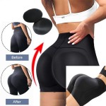 Ελαστικό Εσώρουχο - Σορτσάκι Ενίσχυσης Γλουτών με Αφρολέξ - Body Hip Pants Μαύρο