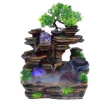 Διακοσμητικό Συντριβάνι Feng Shui με Κρυστάλλινη Σφαίρα και Δέντρο 30x20x30 εκ