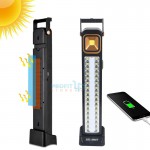 Αδιάβροχος Ηλιακός Επαναφορτιζόμενος LED Προβολέας - Μπαταρία Φορτιστής Power Bank 3600mAh με 5 Λειτουργίες Φωτισμού, Χειρολαβή & Επιδαπέδια Βάση