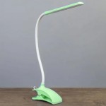 Επιτραπέζια LED Λάμπα - Φωτιστικό USB με Εύκαμπτο Βραχίονα & Κλιπ Μανταλάκι - Πράσινη